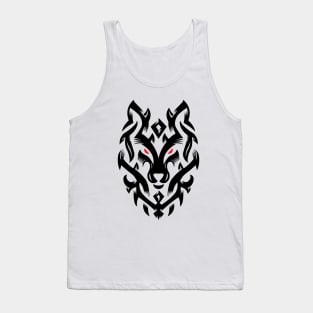 Wolf Tribal Ornament lovely blend drawing cute cool colorful Tank Top